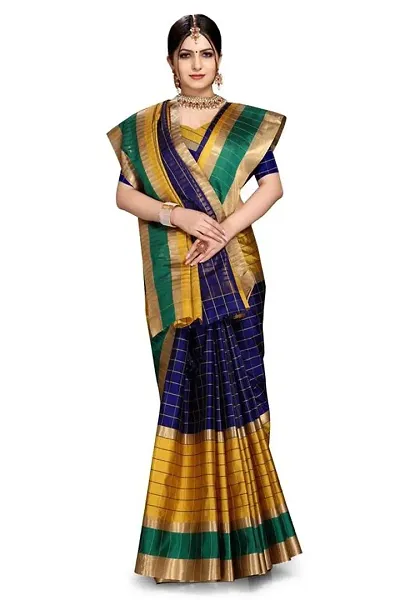 Beautiful Art Silk Saree With Dual Blouse Piece