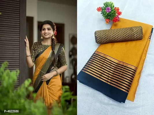 Beautiful Art Silk Saree with Blouse piece