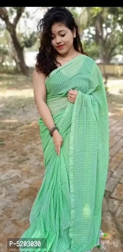 Beautiful Chanderi Cotton Saree with Blouse piece