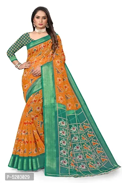 Beautiful Chanderi Cotton Saree with Blouse piece