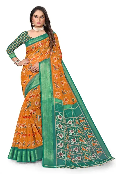 Beautiful Chanderi Saree with Blouse piece