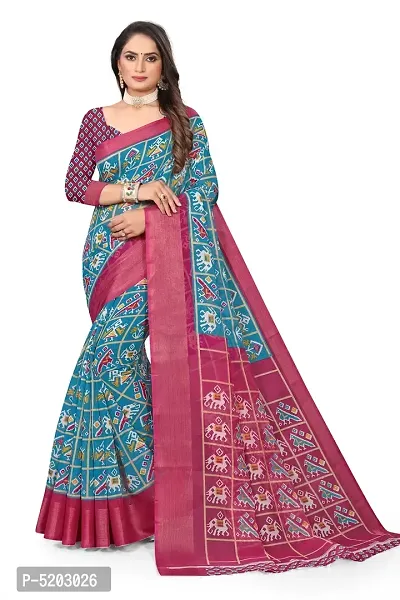 Beautiful Chanderi Cotton Saree with Blouse piece