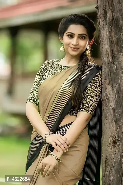 Beautiful Art Silk Saree with Blouse piece