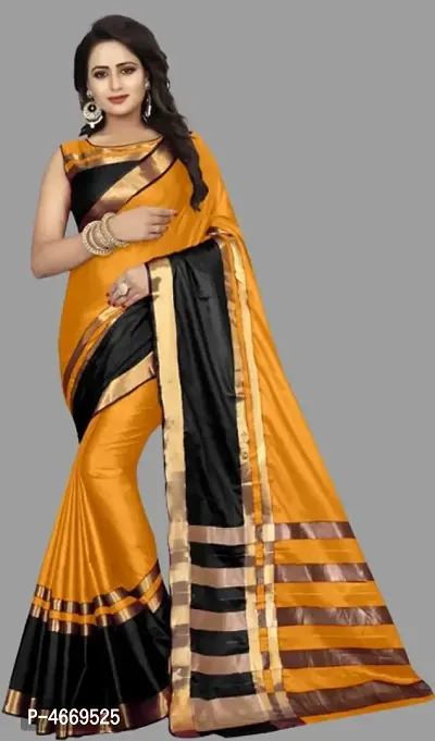 Latest Attractive Art Silk Saree with Blouse piece