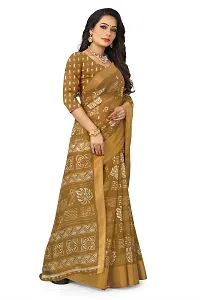 Classic Cotton Printed Saree with Blouse piece-thumb1