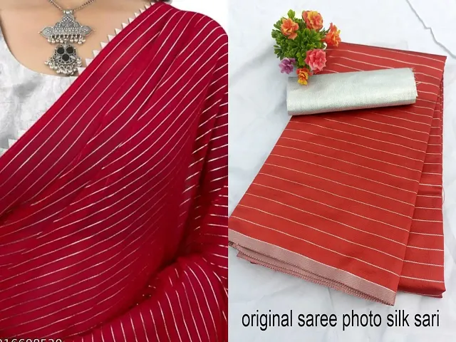 Stunning Chanderi Cotton Sarees with Blouse Piece