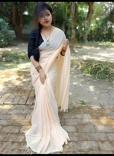 Daily Wear Cotton Sarees with Blouse Piece