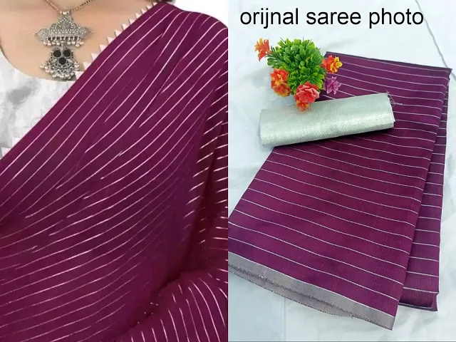 Soft Silk Sarees With Blouse Piece