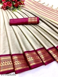 Beautiful Art Silk Jacquard Saree with Blouse piece-thumb1