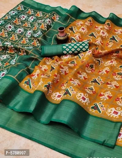Women's Latest Design Cotton Printed Saree