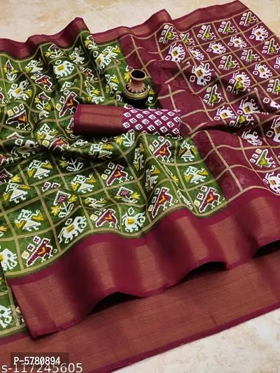 Cotton Printed Saree With Blouse Pieces