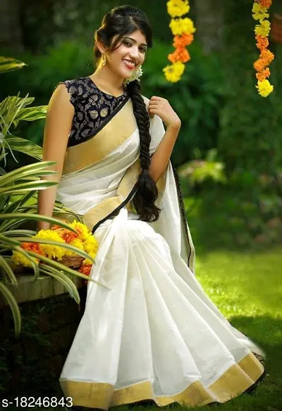 Silk Blend Woven Design Sarees For Women