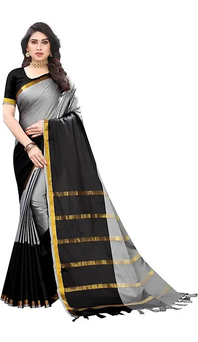 Hot Selling cotton %40 and silk 60 % Sarees 