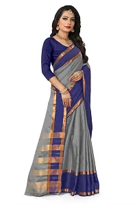 Multicoloured Sana Silk Saree with Blouse piece-thumb3