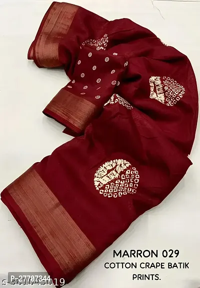 Handloom silk blend Sarees for Women-thumb3