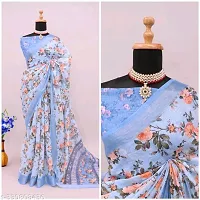 Jivika Attractive Cotton Silk Saree with Blouse piece For Women-thumb2