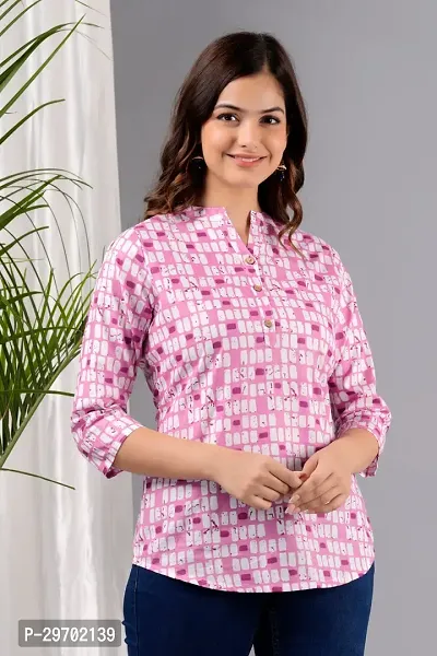 pink stylish top kurti for summer season for girls , women