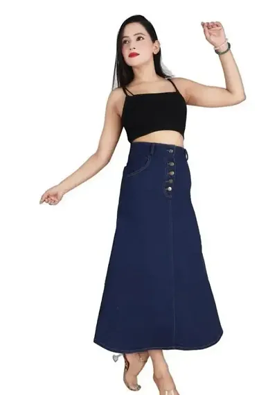 Elegant Solid Skirts For Women