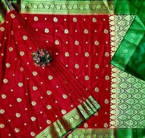 Classic Silk Woven Design Saree with Blouse piece