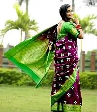 Classic Cotton Silk Woven Design Saree with Blouse piece-thumb1