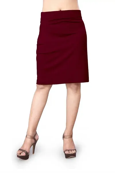 Shloky Fancy Casual Western Pencil Skirt (Pack of 1)