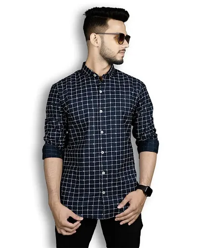 Printed Cotton Full Sleeves Shirts For Men