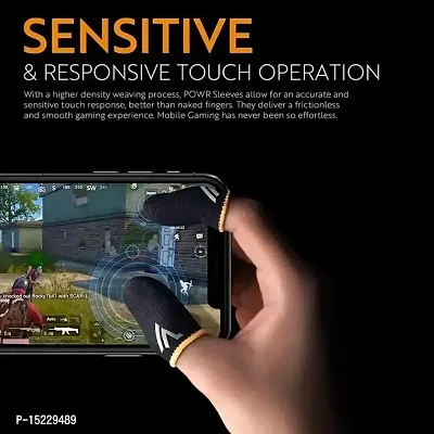Premium Quality Breathable PUBG Mobile Gaming Finger Sleeves Pack of 10 (20 Sleeves)-thumb2
