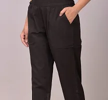 Adhisa Women Cotton Blend Solid Casual Regular fit Trousers-thumb3