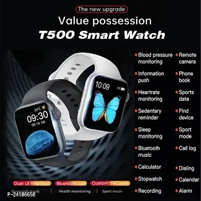 New, SMART WATCH 2023 latest version /T500 Full Touch Screen Bluetooth Smartwatch with Body Temperature, Heart Rate  Oxygen Monitor Compatible with All 3G/4G/5G Android  iOS-thumb4