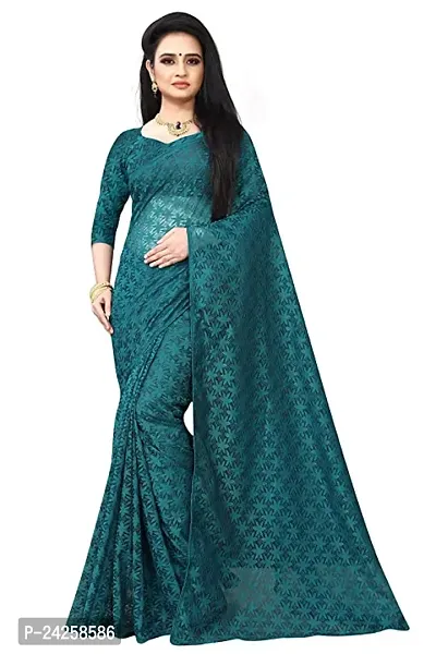 Classic Brasso Printed Saree with Blouse piece-thumb0