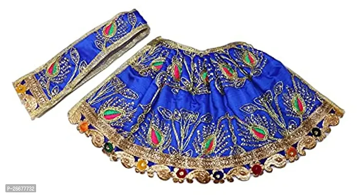 Lehengha Patka Chunari For Goddess Idols God Clothes For Matarani Blue-thumb0