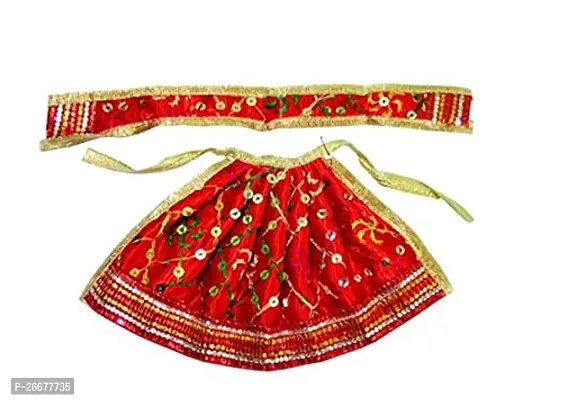 Matarani Dress For Lehengha Patka For Goddess Idols God Clothes For Matarani Red