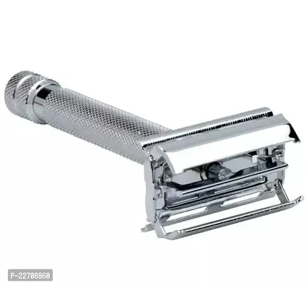 Alpha International Salon Use Double Edge Safety Butterfly Open Razor Shaving Razor (Including 5 Shaving Blades)