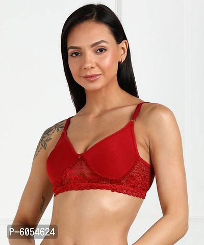 ELFIN BEAUTY Stylish Fancy Cotton Bra-thumb0