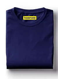 Be Crazy insan bano Hindi Funny Tshirt Cotton Printed Tshirt for Men (Medium, Navy Blue)-thumb3