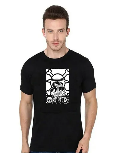 Be Crazy Monkey.D.Luffy Anime t-Shirt Cotton Printed Tshirt for Men