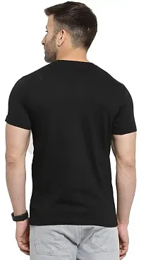 Joy&Happiness | Men's Regular Fit |100% Cotton Half Sleeves | Round Neck | Demon Slayer Anime Printed Classic T-Shirt (Large, Black)-thumb1