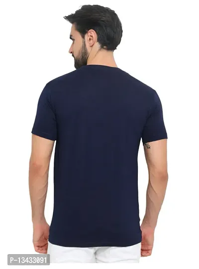 Be Crazy insan bano Hindi Funny Tshirt Cotton Printed Tshirt for Men (Medium, Navy Blue)-thumb2