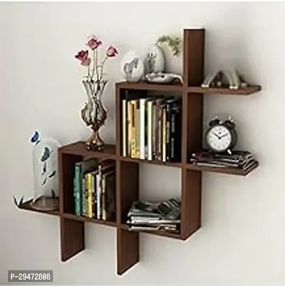 Wooden Wall Shelves Floating Display Rack Storage-thumb0