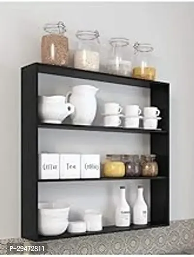 Wooden Wall Shelves Floating Display Rack Storage-thumb0