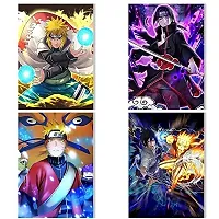 UniqueTown? Paper Printed Naruto Poster Glossy Set Anime HD+ Photos Self Adhesive Exclusive Room Decor (9X12inch, Multicolor) - Pack of 8-thumb1