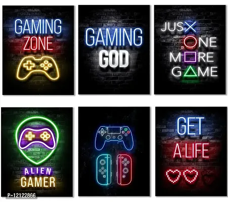 UniqueTown?Boys Room | Gaming Room Decor?Fashion Video Game Wall Art Decor?Gaming Posters For Gamer Room Decor?Gaming Room Decor For Boys Game Room Decor (Unframed, 8x10inch?6pcs)