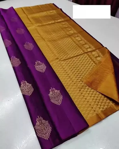 Elegant Rich Pallu And Jacquard Work On All Over The Saree With Running Blouse Piece For Women