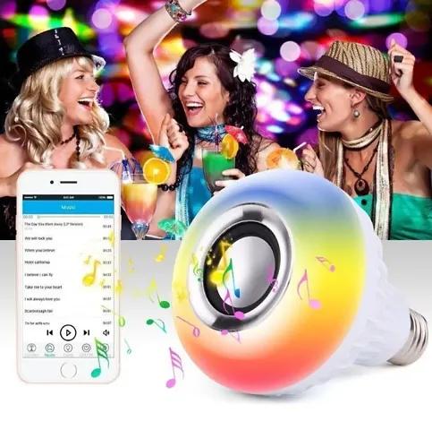 MUSIC BULB BLUETOOTH SPEAKER WITH REMOTE (Multi Color)