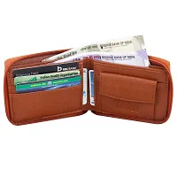 LIONZY Zipper || Tan Color Men Synthetic Leather Wallet-thumb1