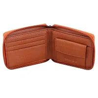 LIONZY Zipper || Tan Color Men Synthetic Leather Wallet-thumb2