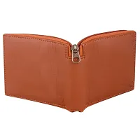 LIONZY Zipper || Tan Color Men Synthetic Leather Wallet-thumb3