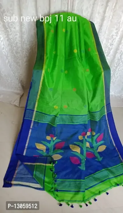 Fabulous Cotton Bengal Handloom Hand Print Saree For Women