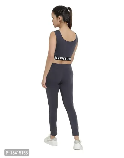 Better Think Summer Sporty  Gym Wear Lycra Blend Tracksuit for Women?s (SAG-11)-thumb2