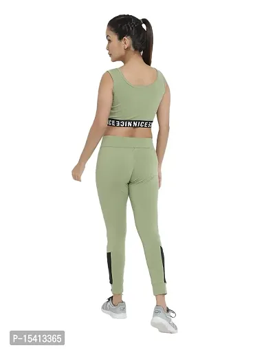 Better Think Summer Sporty  Gym Wear Lycra Blend Tracksuit for Women?s (SAG-06)-thumb2